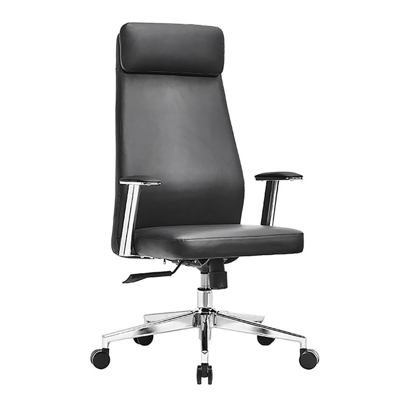 Стол, BF8800, Черен, Изкуствена кожа, 63х75х121см.