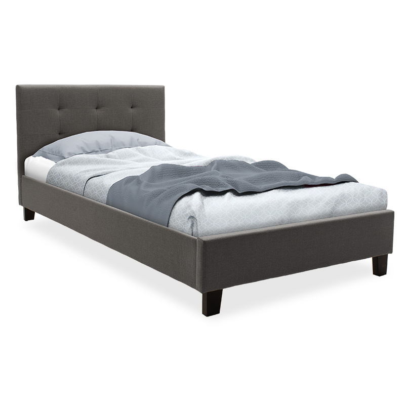 Легло, Mago, Сив, Текстил, 100х200см.