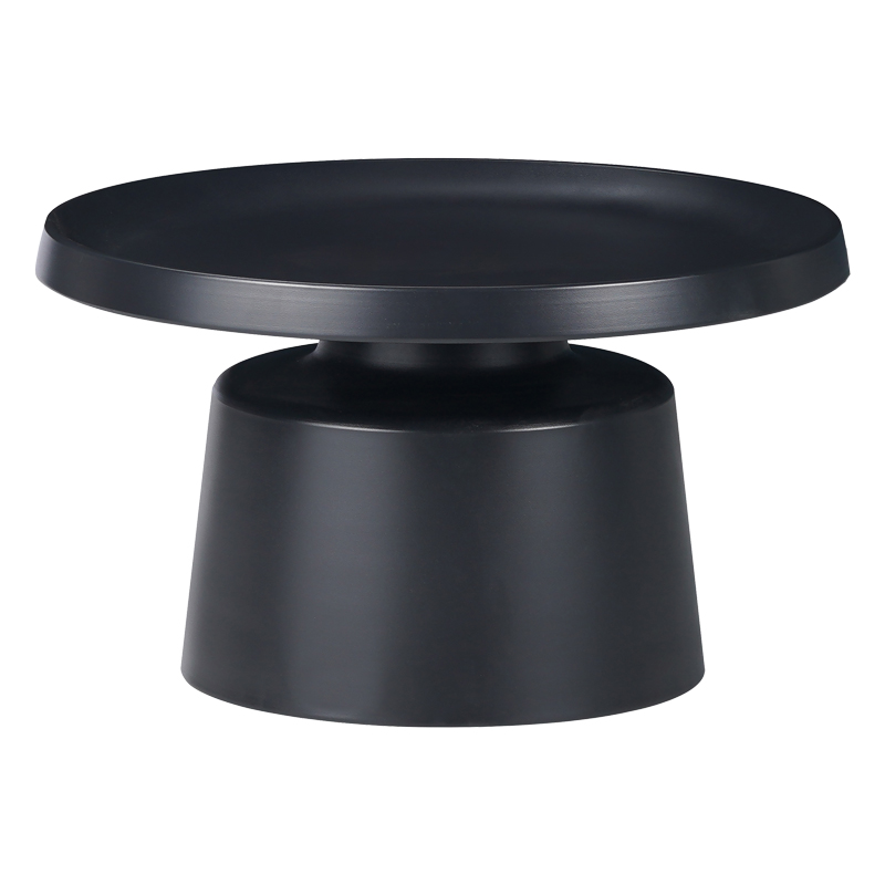 Маса, Ginoze, Черен, Метал, 70х70х40см.