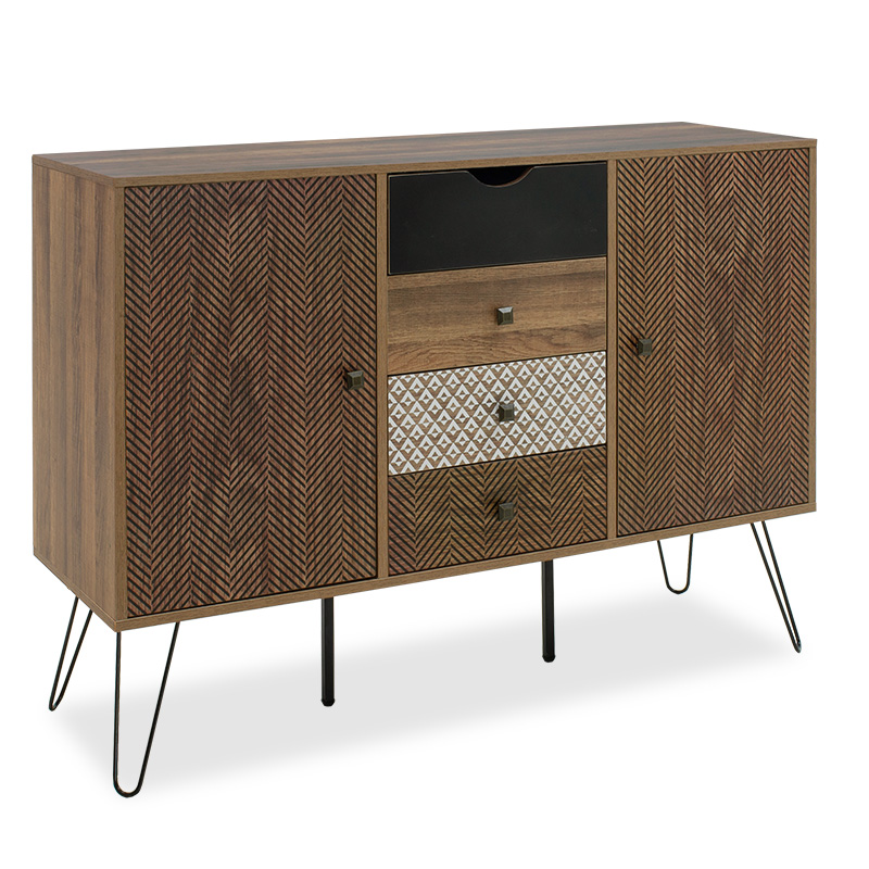 Шкаф, Buffet Boho, Орех, Мдф, 122х39.5х86см.