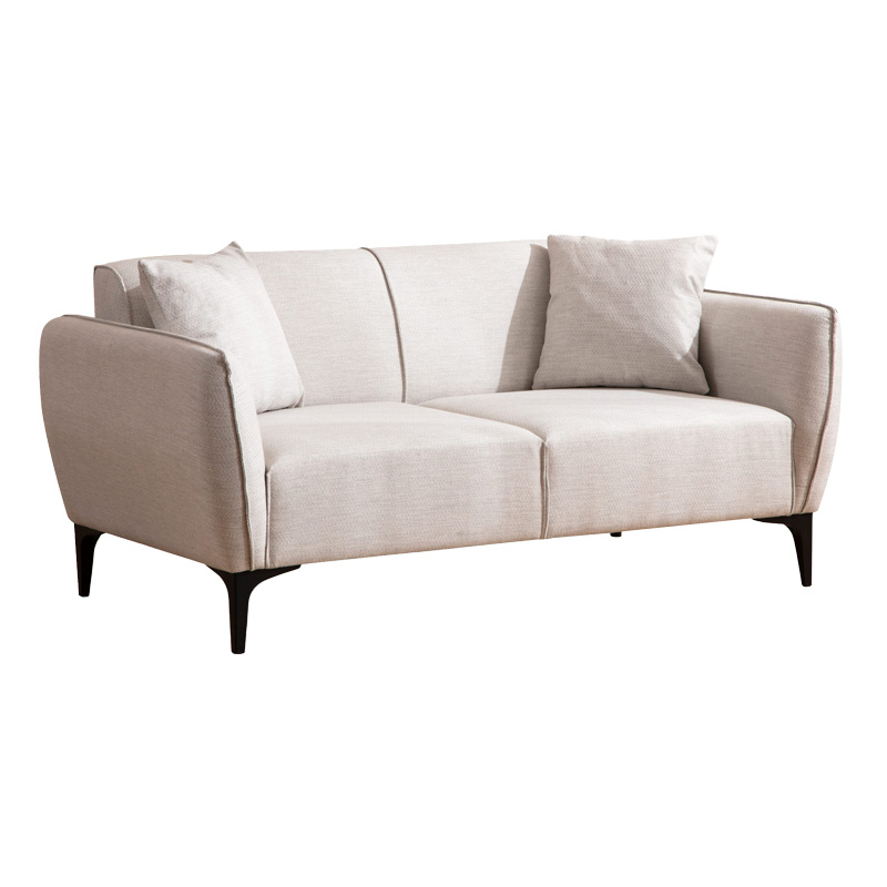 Диван, PWF-0565, Бял, Текстил, 160х95х67см.