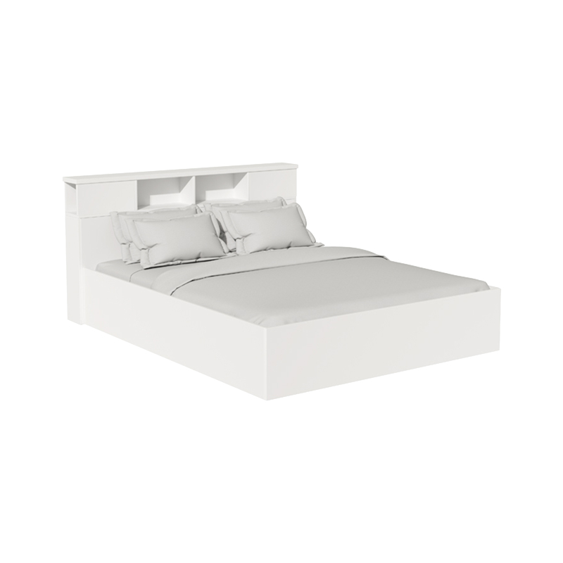 Легло, OLYMPUS, Бял, Изкуствена кожа, 140х200см.