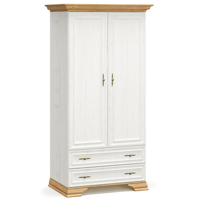 Гардероб, Jaden, Дъб/Бял, ПДЧ, 101х62х197.5см.