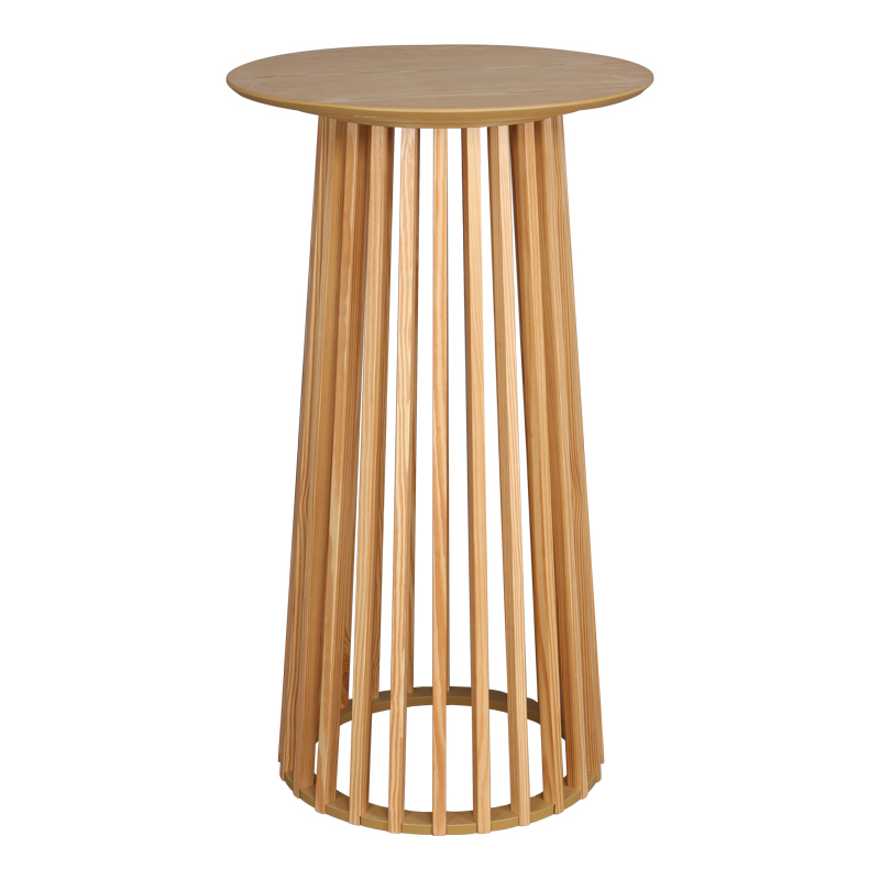 Бар маса, Domonic, Натурален, Мдф, 60х60х105см.