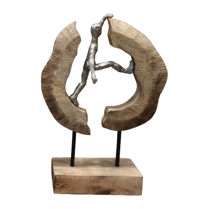 Декорация, Caren, Натурален, Дърво, 19х10х29см.