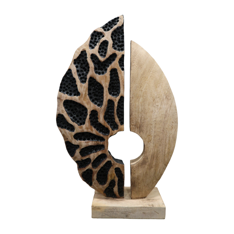 Декорация за маса, Ostor, Натурален, Дърво, 30х9х50см.