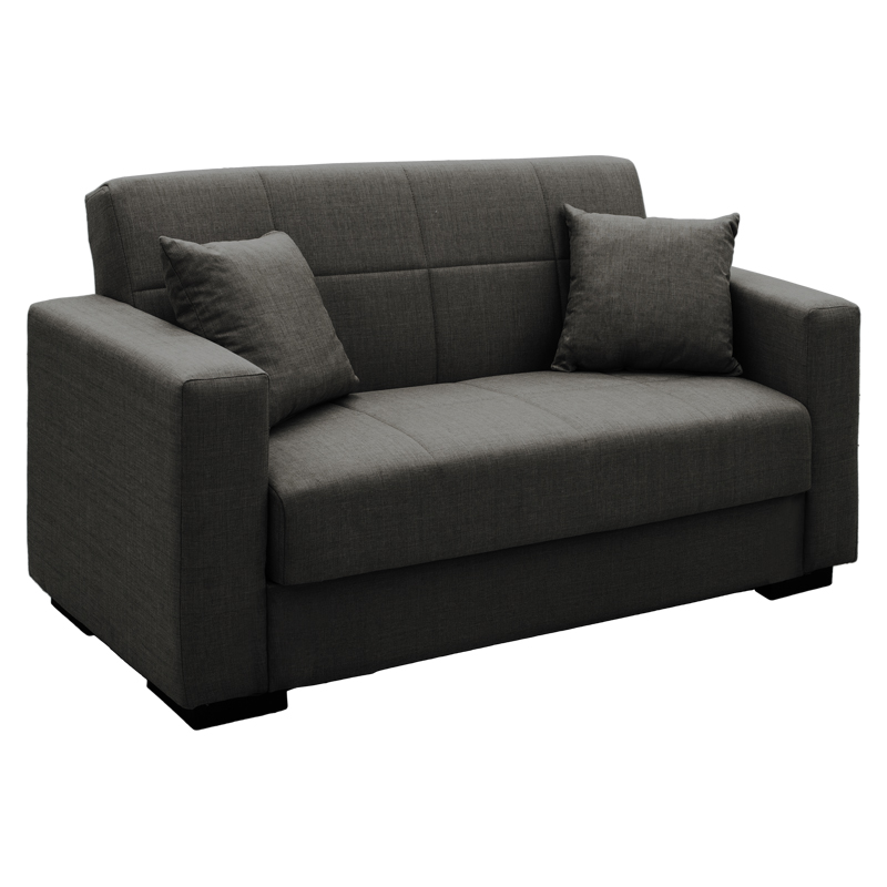 Диван, Sofa-bed with storage two-seater Voх, Антрацит, Текстил, 154х82х83см.