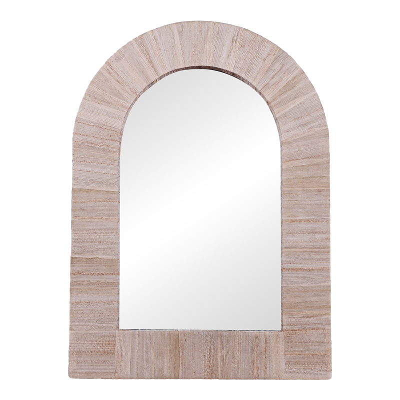 Огледало, Inart, Натурален, Дърво, 78х78х8см.