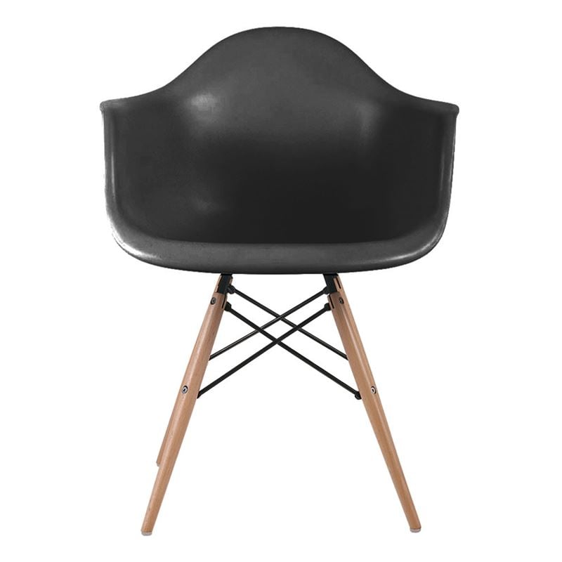 Стол, ALEA, Черен, Пластмаса, 62х58х81см.