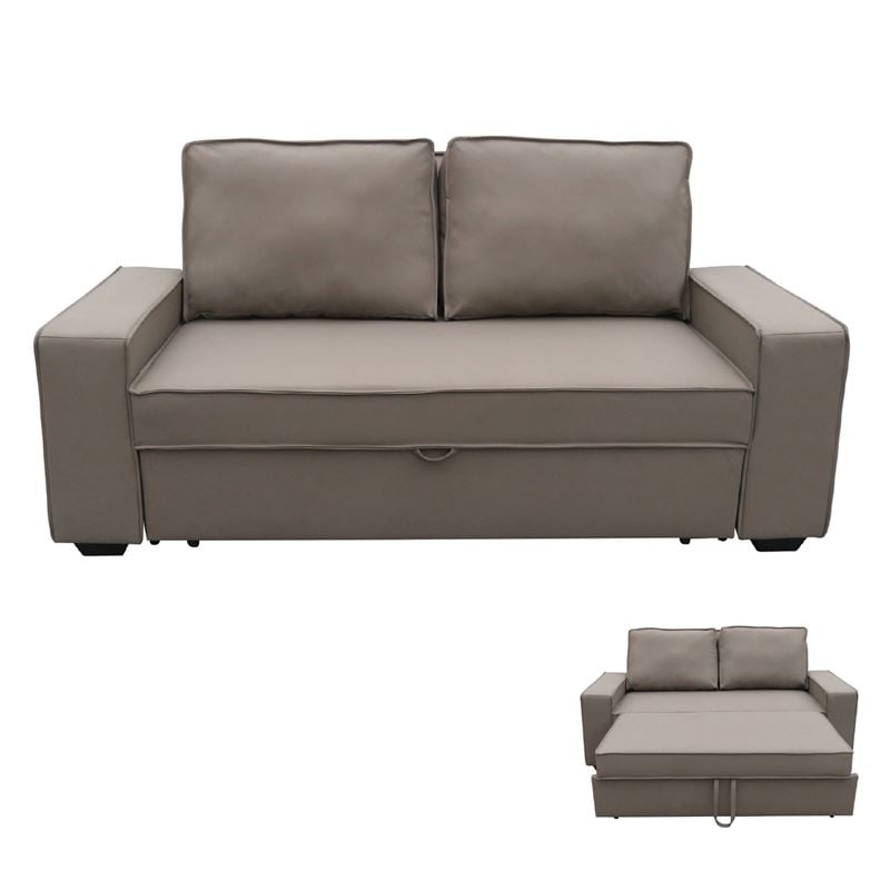 Диван, ALISON, Кафяв, Текстил, 176х102х91см.