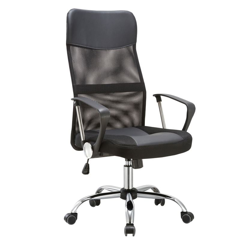 Офис стол, BF2400, Черен, Текстил, 61х68х118см.