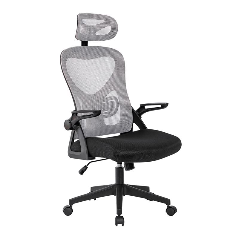 Офис стол, BF3050, Сив, Текстил, 63х63х128см.