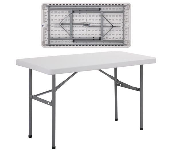 Маса, Ε-00011446, Бял, Пластмаса, 122х60х74см.