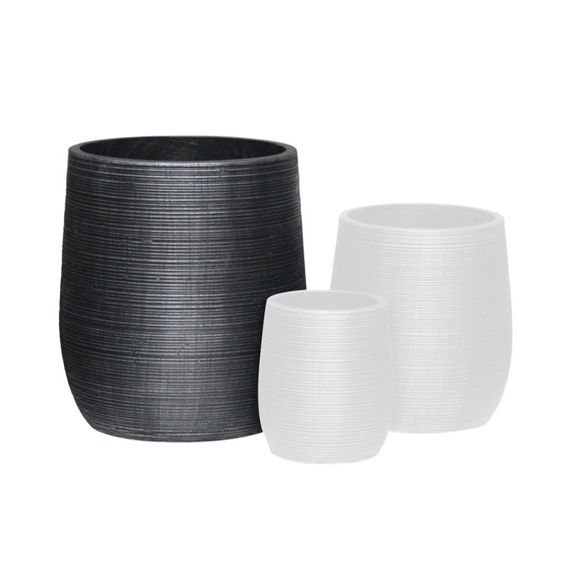 Саксия, FLOWER POT-16, Антрацит, Цимент, 45х50см.