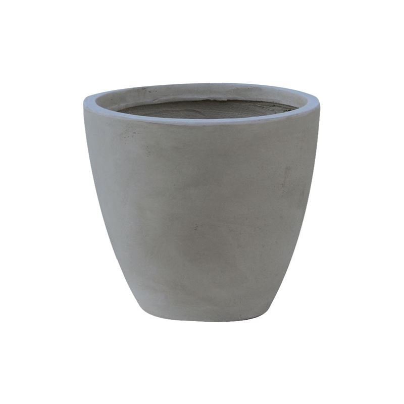 Саксия, FLOWER POT-3, Сив, Цимент, 35х32см.