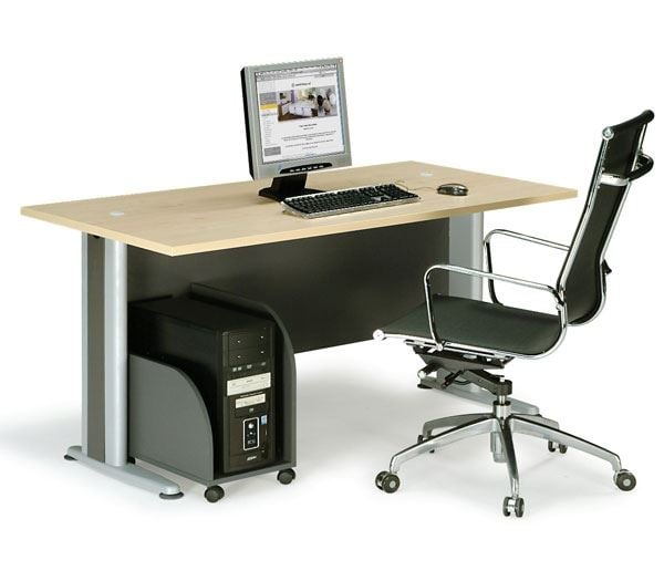 Бюро, BASIC Desk 120х80см DG/Beech, Натурален, Дърво, 120х80х75см.