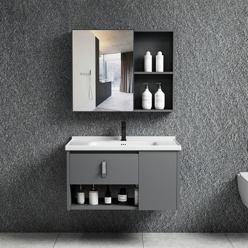 Комплект за баня, IDEA-2, Сив, Мдф, 60х47х45см.