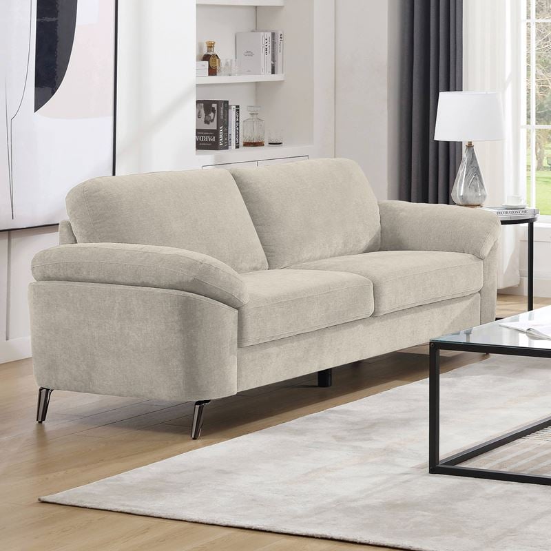 Диван, KATRINA, Бежов, Текстил, 212х87х89см.