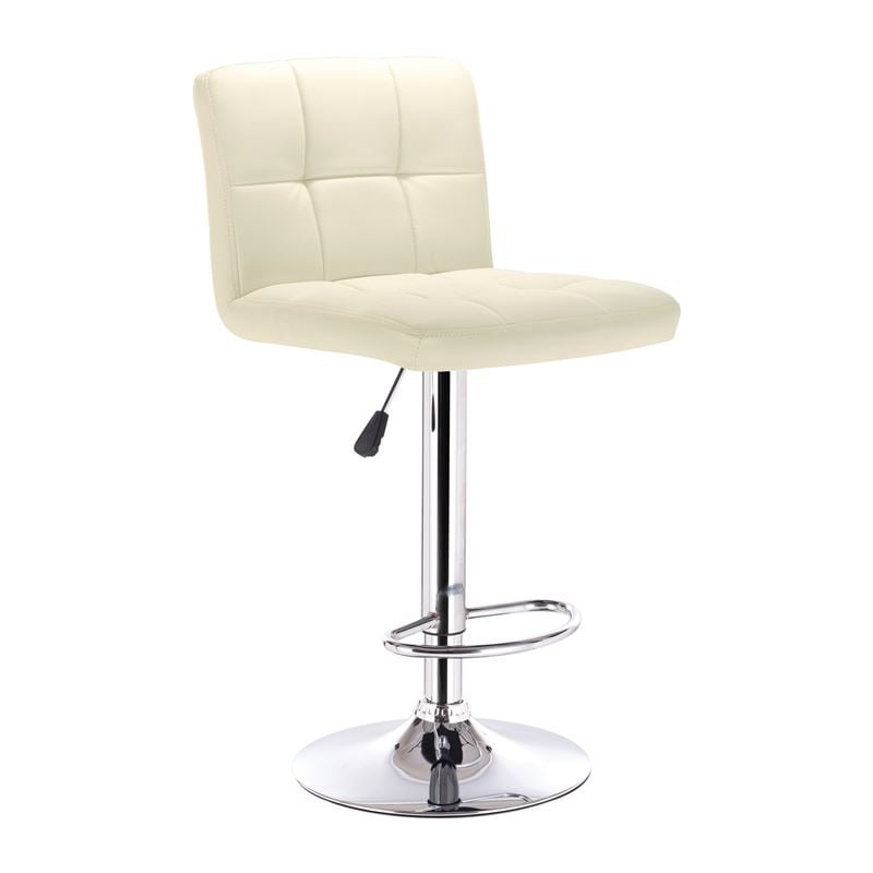 Бар стол, LINO, Кремав, PU/Метал, 44х50х92см.