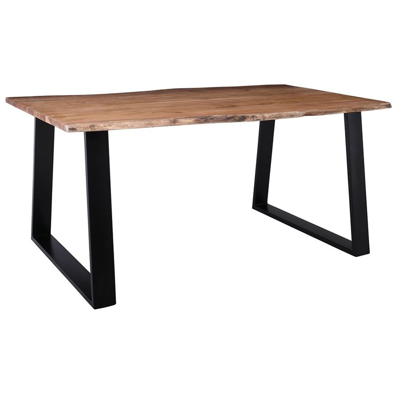 Маса за хранене, LIZARD-W Slim, Натурален, Дърво, 160х90х78см.