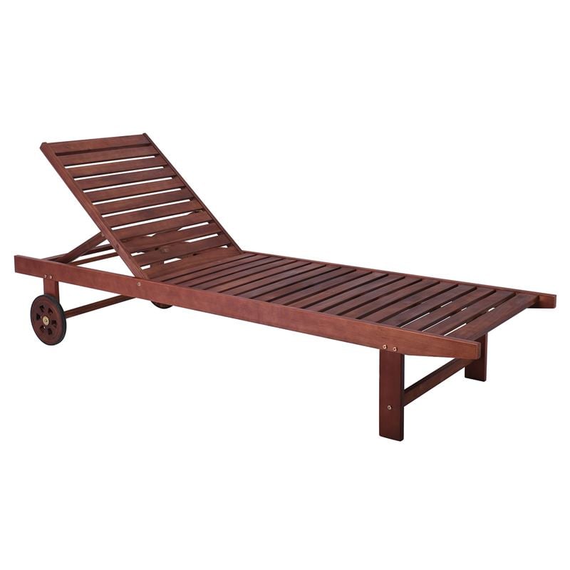Шезлонг, LUGANO, Орех, Дърво, 200х100х50см.