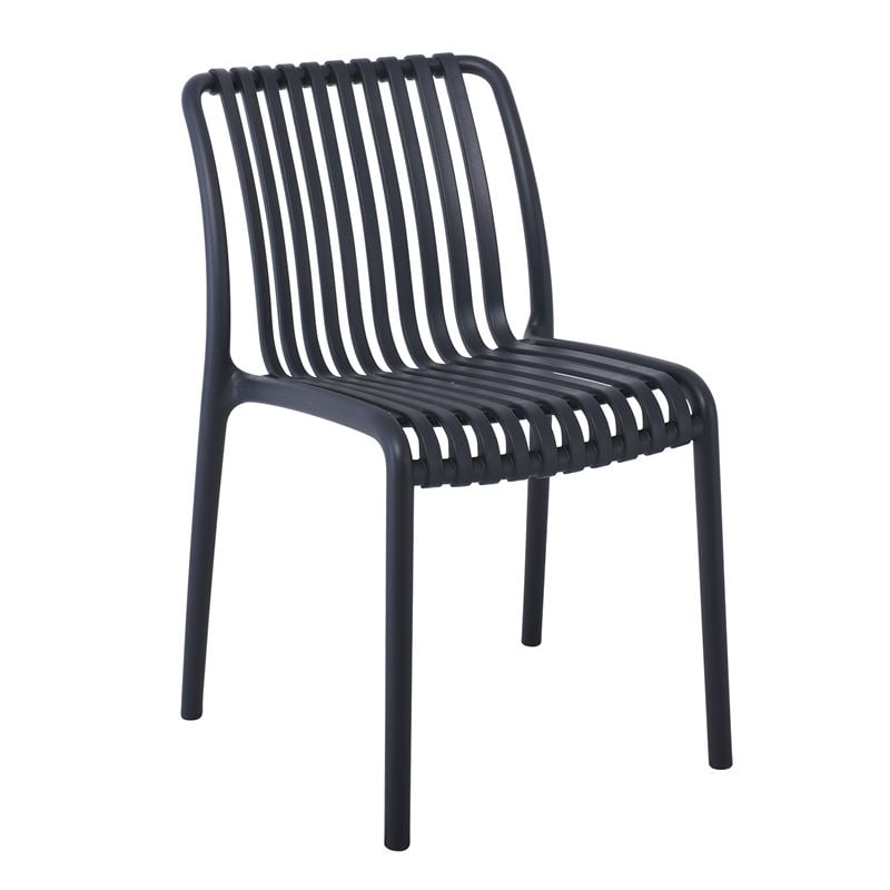 Стол, Stackable Chair-Pro, Антрацит, Пластмаса, 48х57х80см.