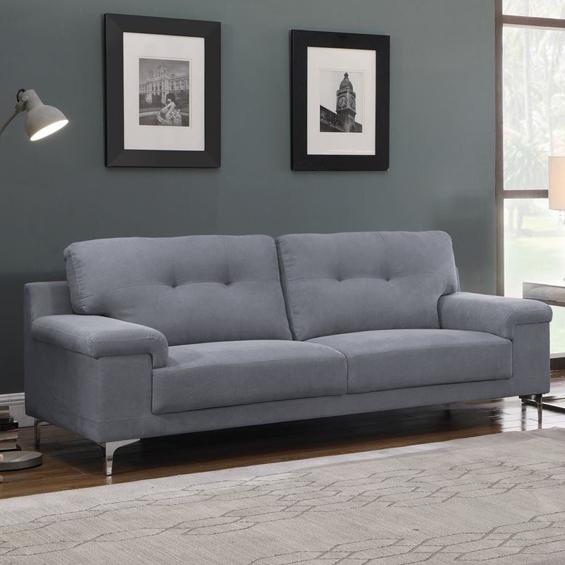 Диван, NOTE, Син, Текстил, 211х89х85см.