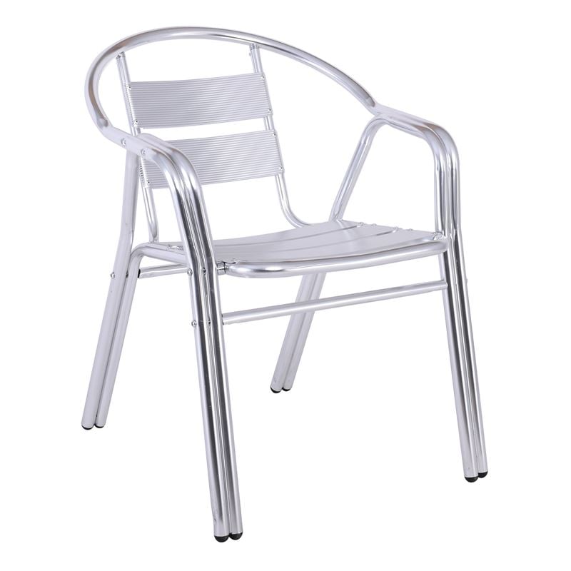 Стол, SILVER-II Alu Armchair, Сив, Алуминий, 59х63х76см.