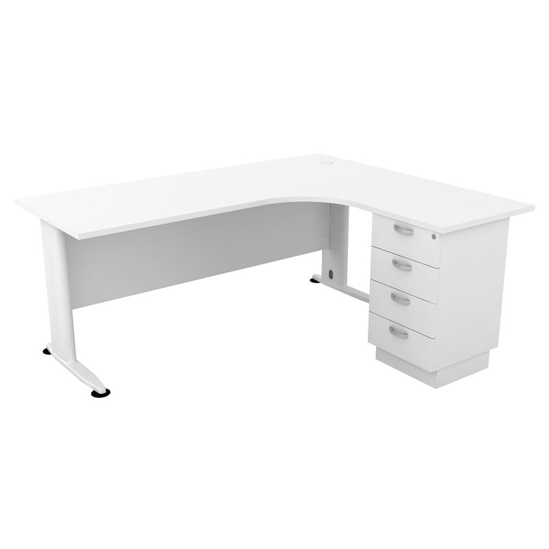 Бюро, SUPERIOR COMPACT, Бял, Пдч, 180х70х150см.