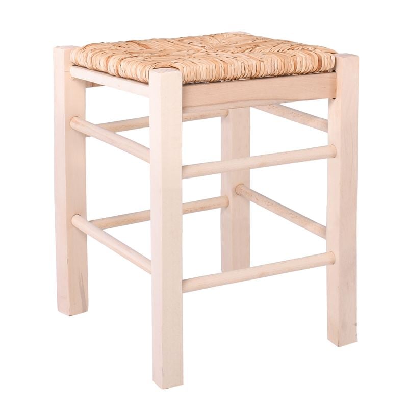 Табуретка, TAVERNA, Натурален, Дърво, 35х35х50см.