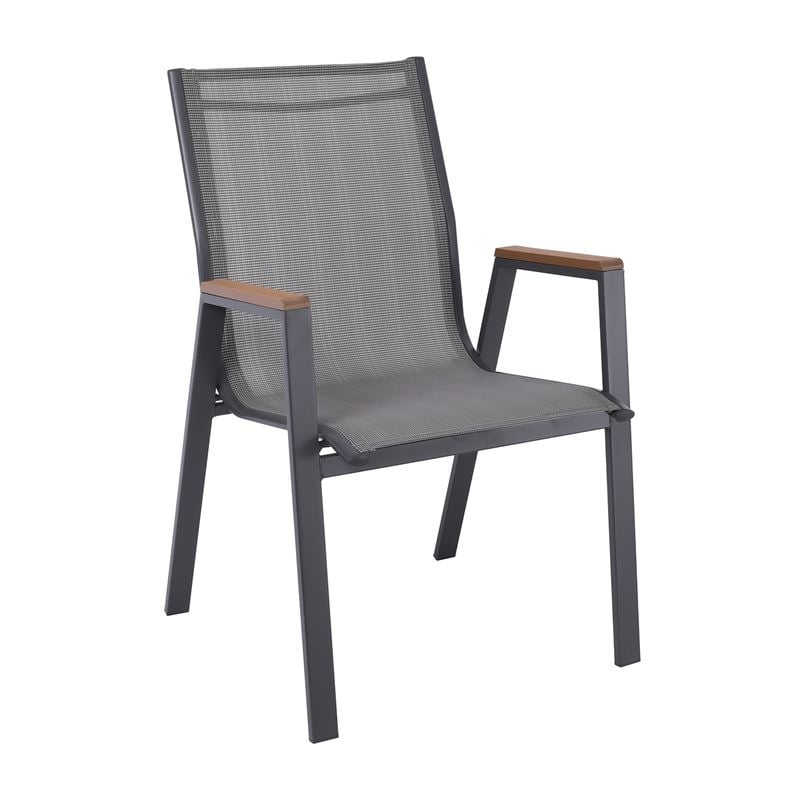 Фотьойл, VIRNA, Сив, Метал, 56х63х90см.