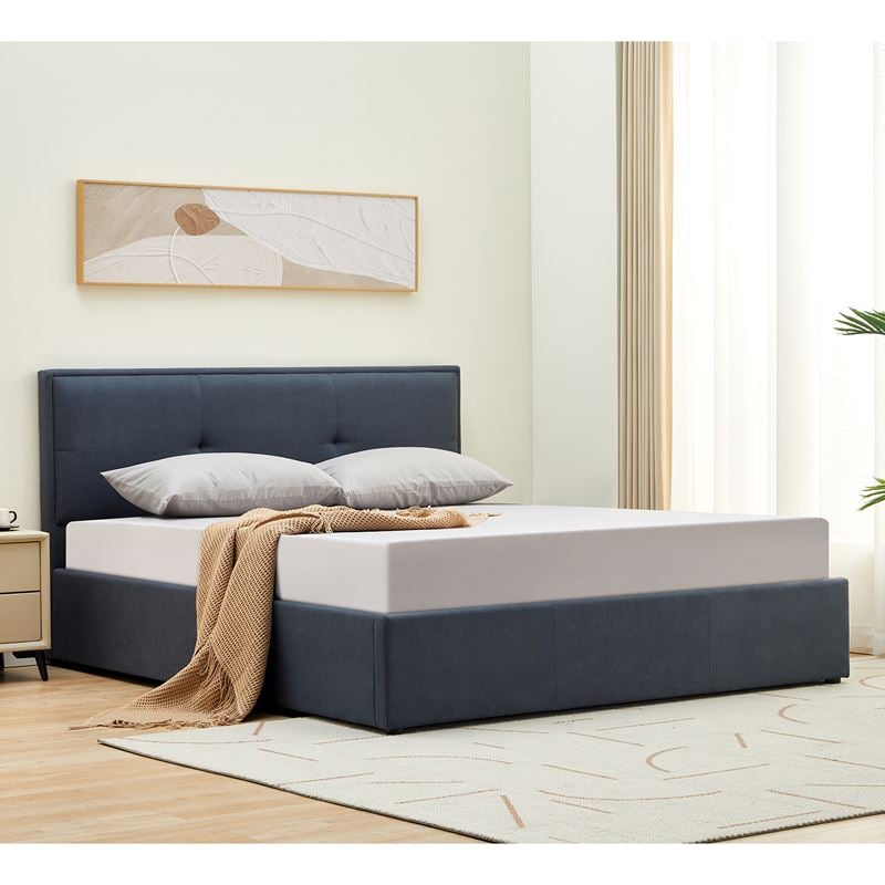 Легло, WALTER, Сив, Текстил, 170х221х100см.