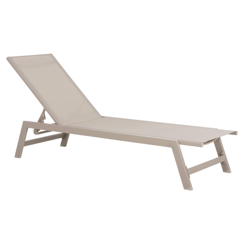 Шезлонг, HM5982.04, Шампанско, Текстил, 191.5х60х89см.