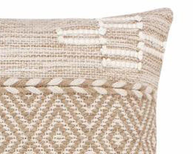 Възглавница, Mitto Inart, Бежов, Памук, 45х45х2см. Възглавница, Mitto Inart, Бежов, Памук, 45х45х2см. - Image 2