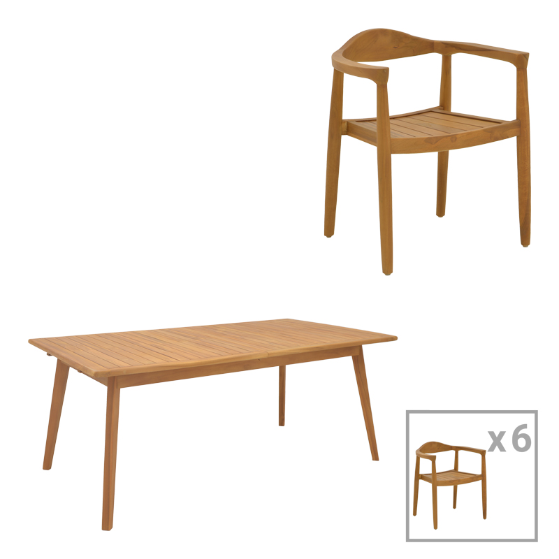 Градиснки комплект, Ganny-Pino, Натурален, Дърво, 240х100х75см.