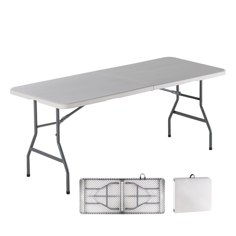 Маса, BLOW-W Catering Folding-In-Half Table, Бял, Метал, 180х70х74см.