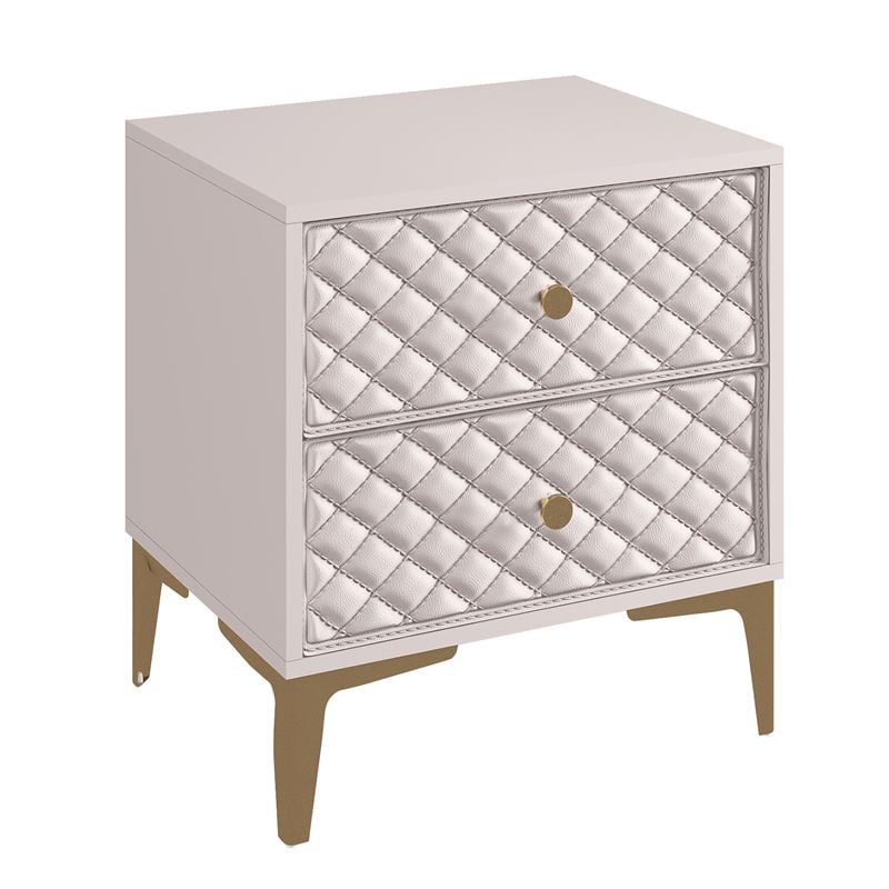 Нощно шкафче, LANA, Кремав, Пдч, 50х40х60см.