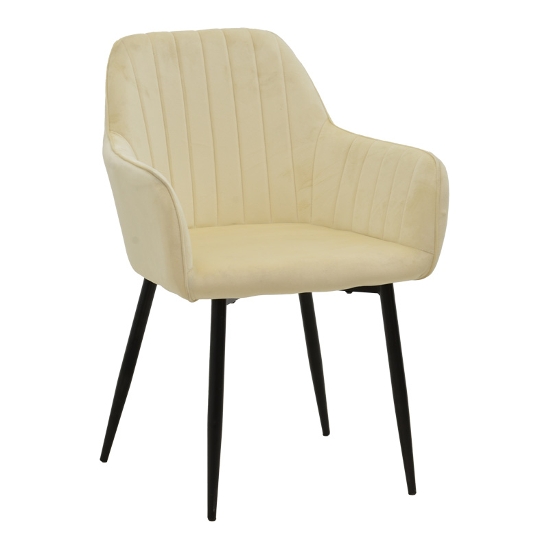 Фотьойл, Noor, Бежов, Кадифе, 58х58х86см.