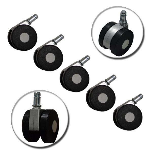 Колела, HM11742.10, Черен, Пластмаса