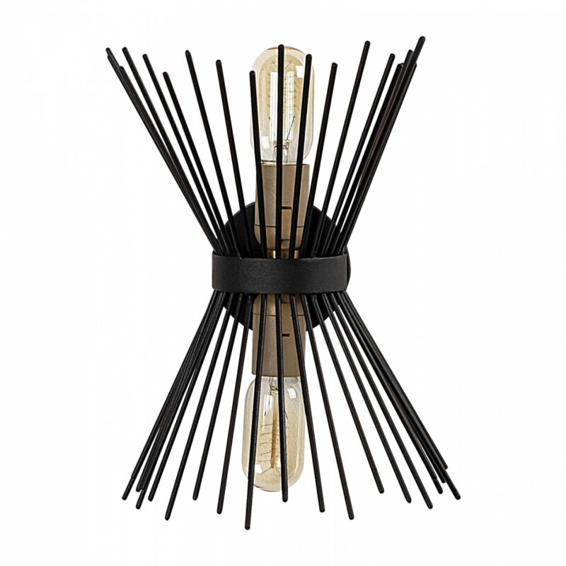 Аплик, HM7299, Черен, Метал, 23х16х33см.