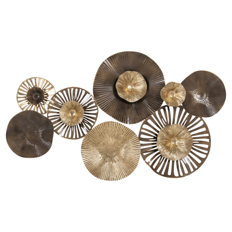 Декорация за стена, HM4199, Кафяв, Метал, 83х48см.