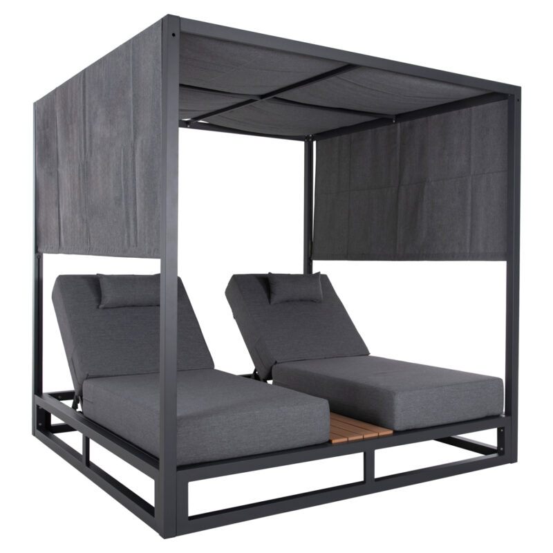 Шезлонг, Gallant, Сив, Алуминий, 200х200х200см.