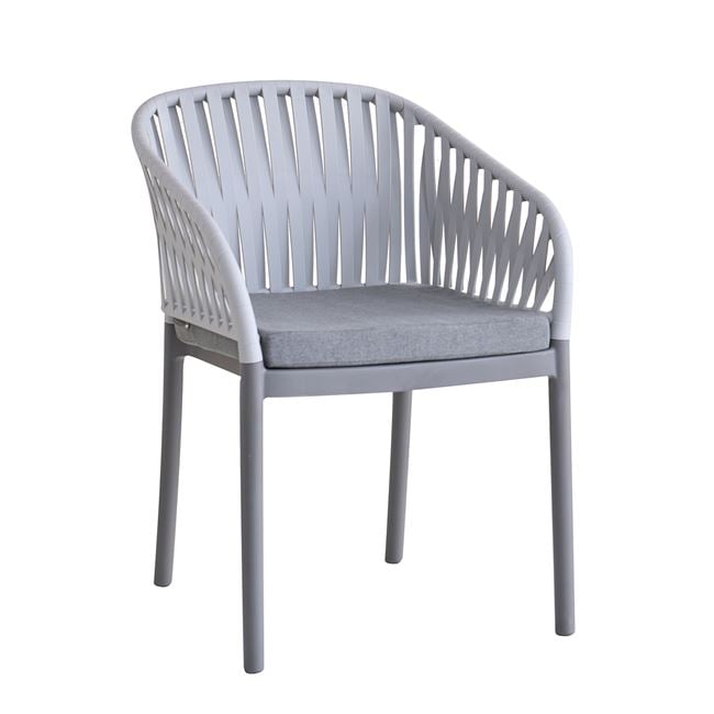 Фотьойл, EMERY, Сив, Пластмаса, 56х59х80см.