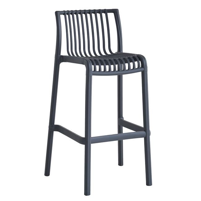 Бар стол, MODENA, Антрацит, Пластмаса, 50х43х100см.