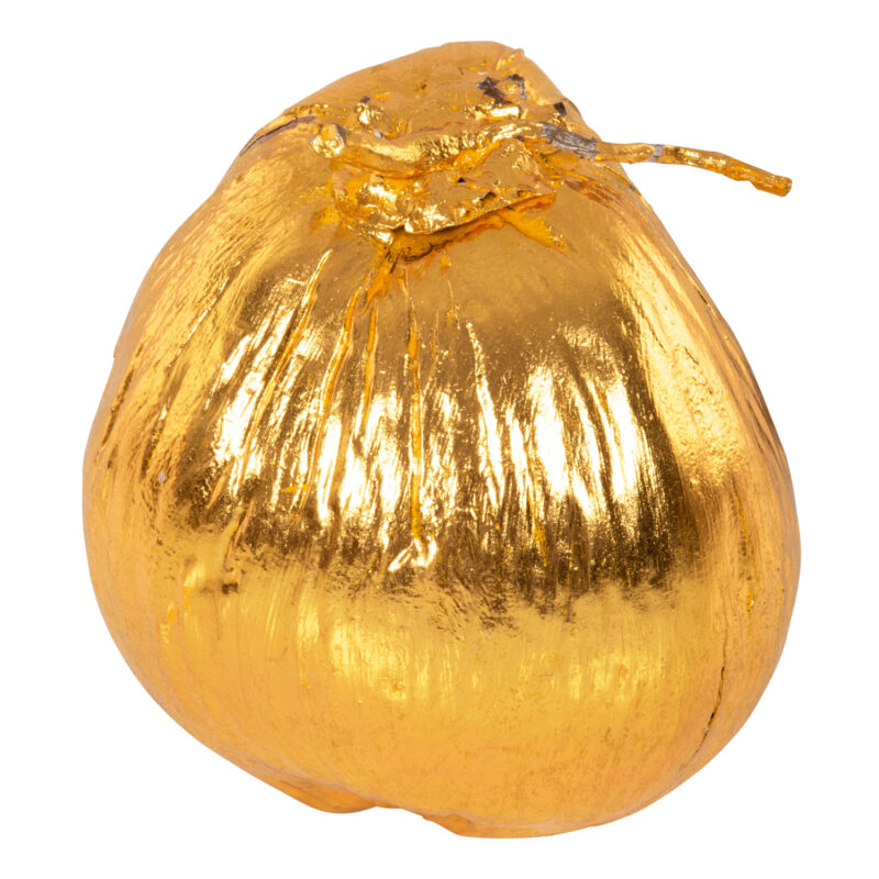 Украса за маса, HM4326.03, Златист, Дърво, 20х20х20см.