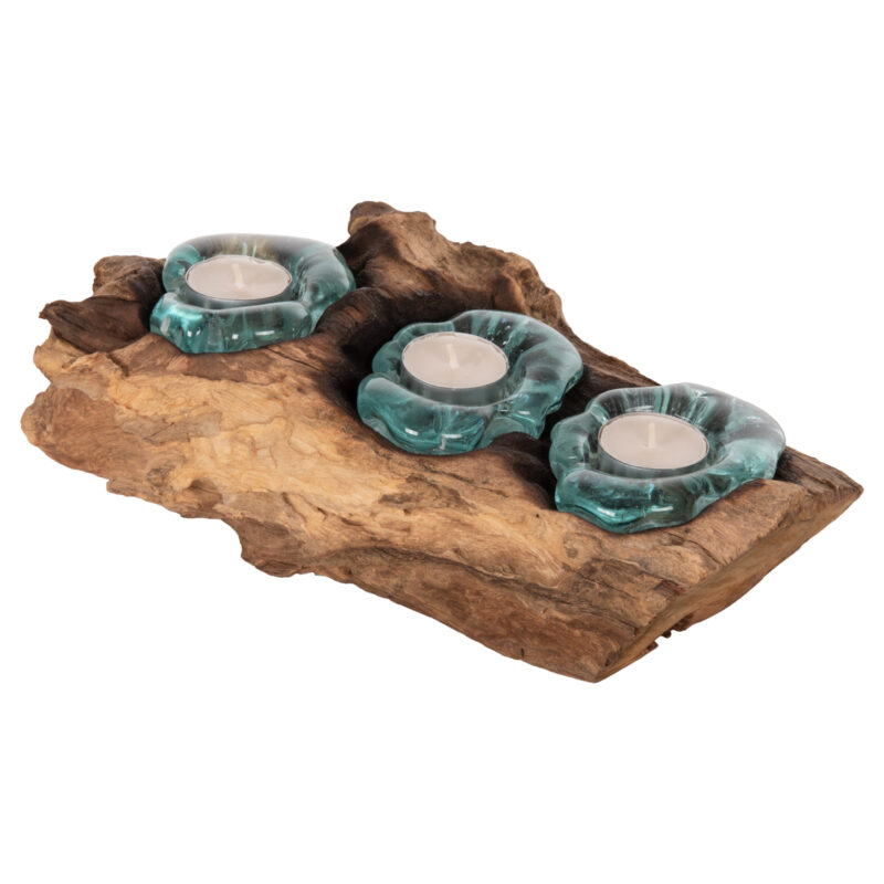 Декорация за маса, HM4282, Натурален, Дърво