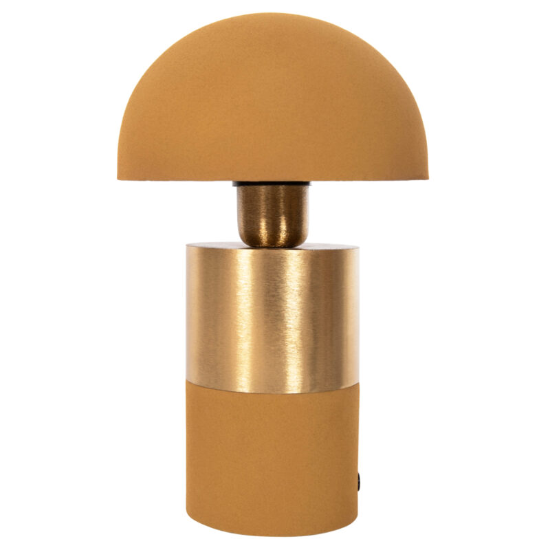 Настолна лампа, Pune, Златист, Пластмаса, 18х28см.