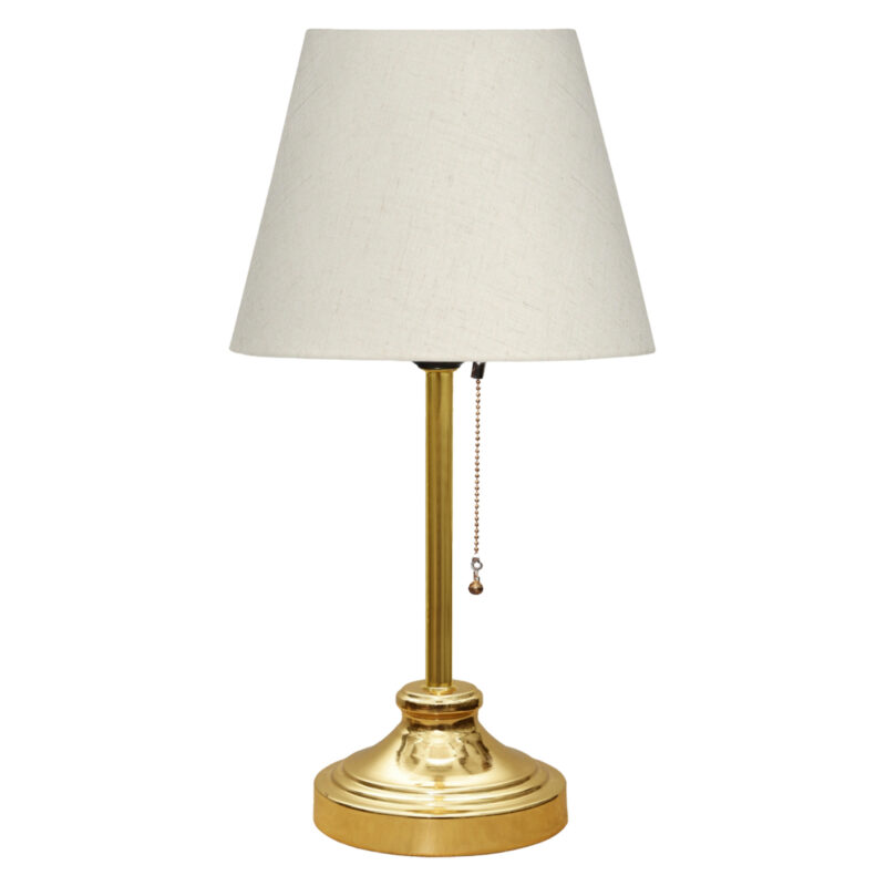 Настолна лампа, HM7592.02, Кремав, Текстил, 22×17см.