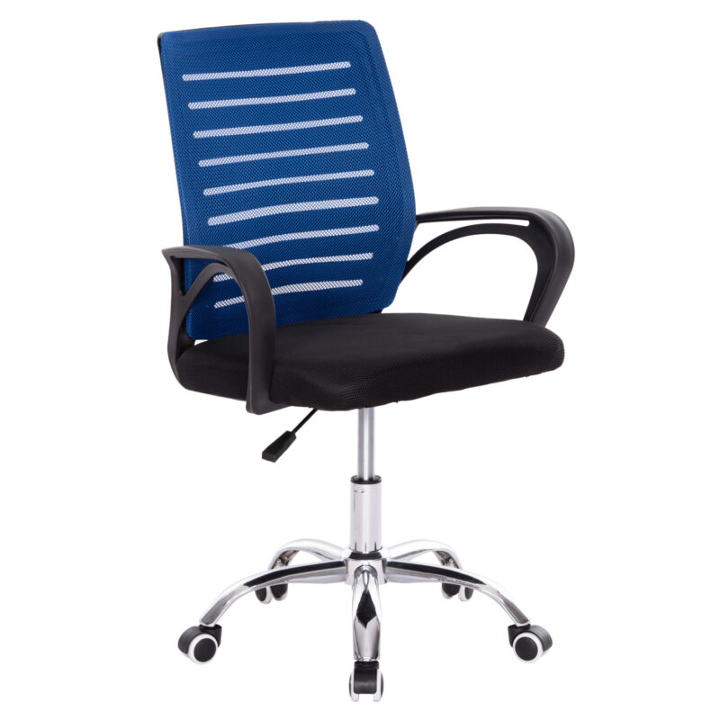 Офис стол, HM1192.36, Син, Текстил, 62х51х98см.