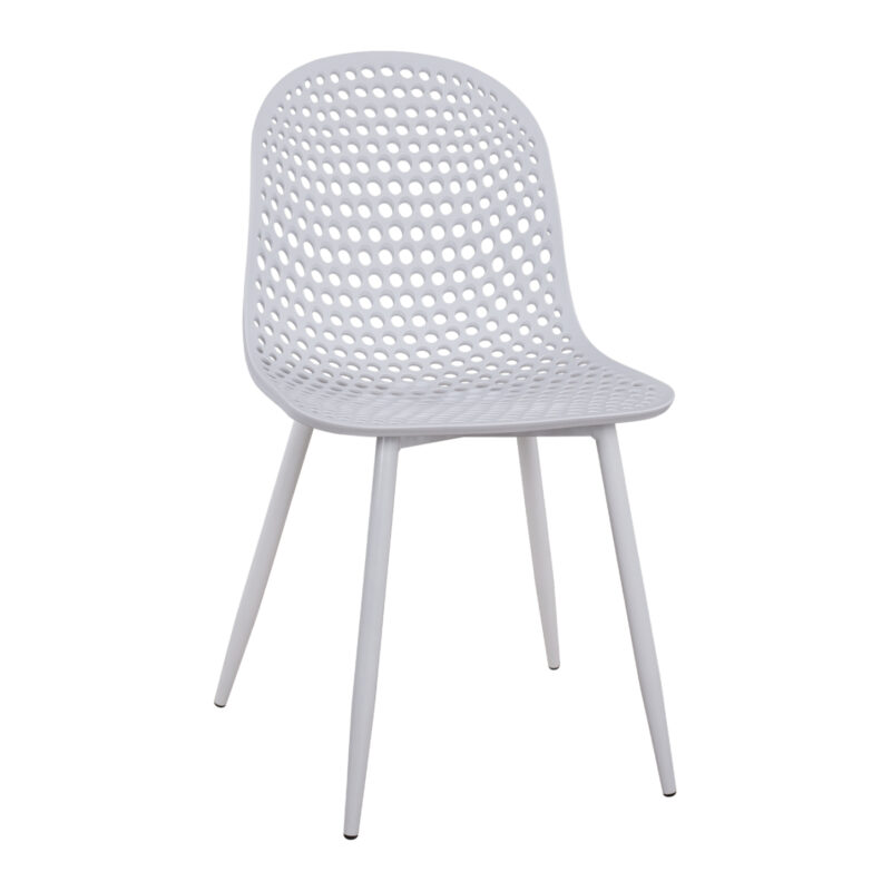 Стол, Milana, Бял, Полипропилен, 47х58х84см.